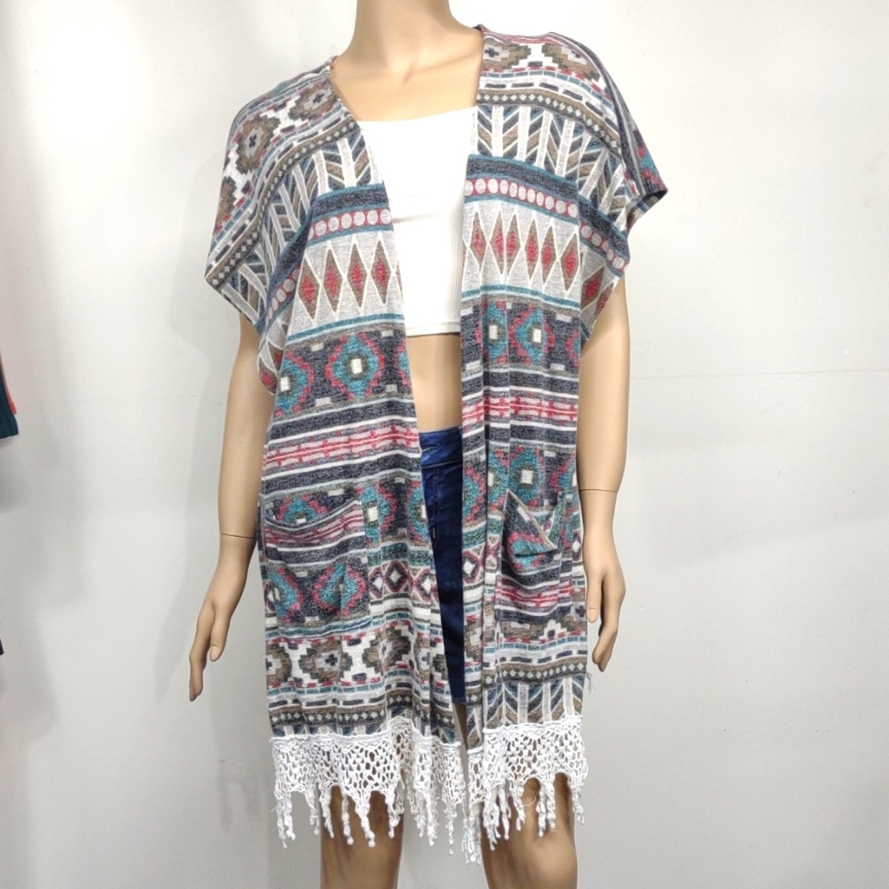 Easel Size Small Aztec Print Open Front And Side … - image 8